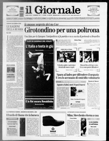 Il giornale : quotidiano del mattino